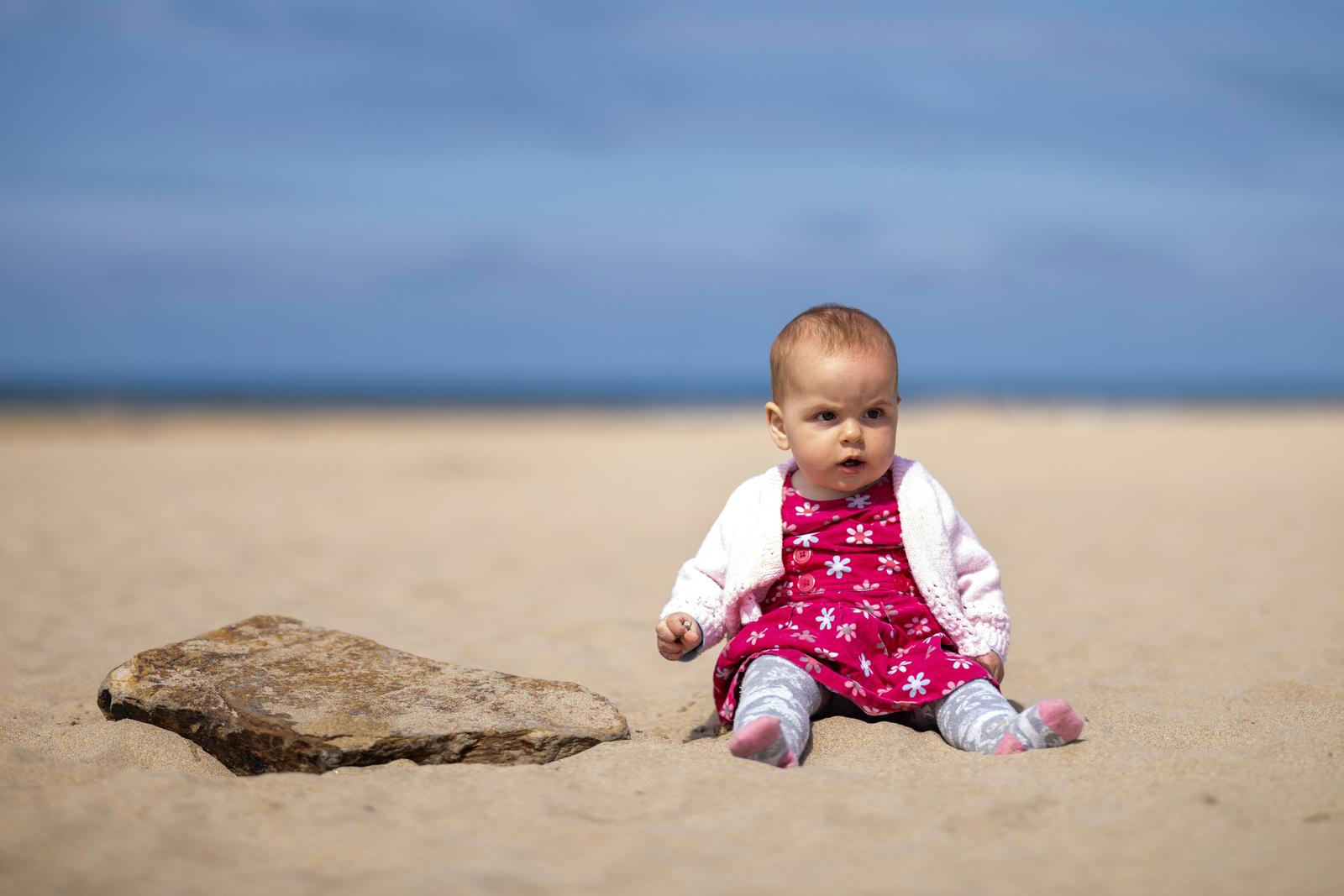 Baby on the sand