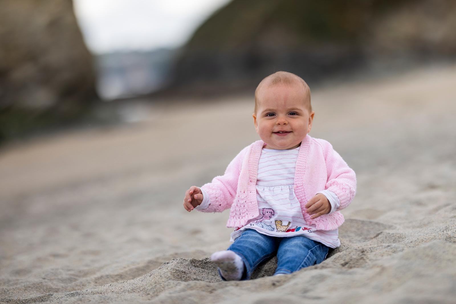 Baby on the sand