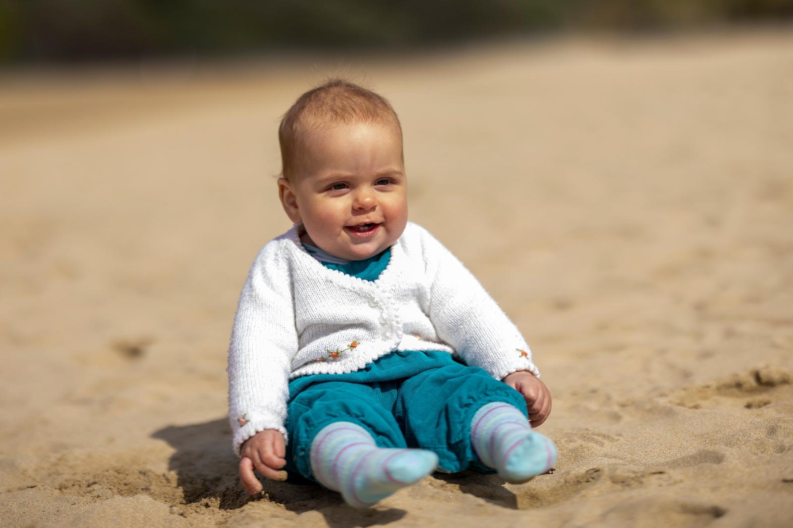 Baby on the sand