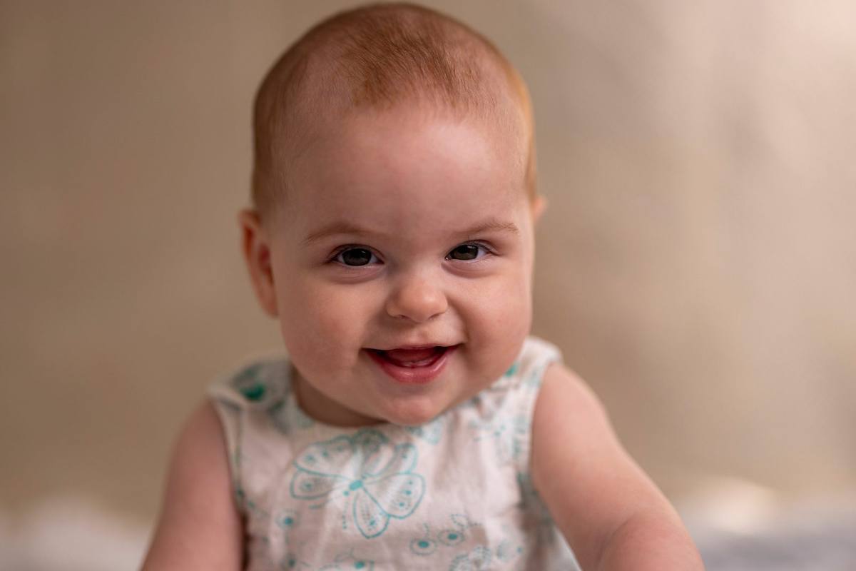 Baby smiling