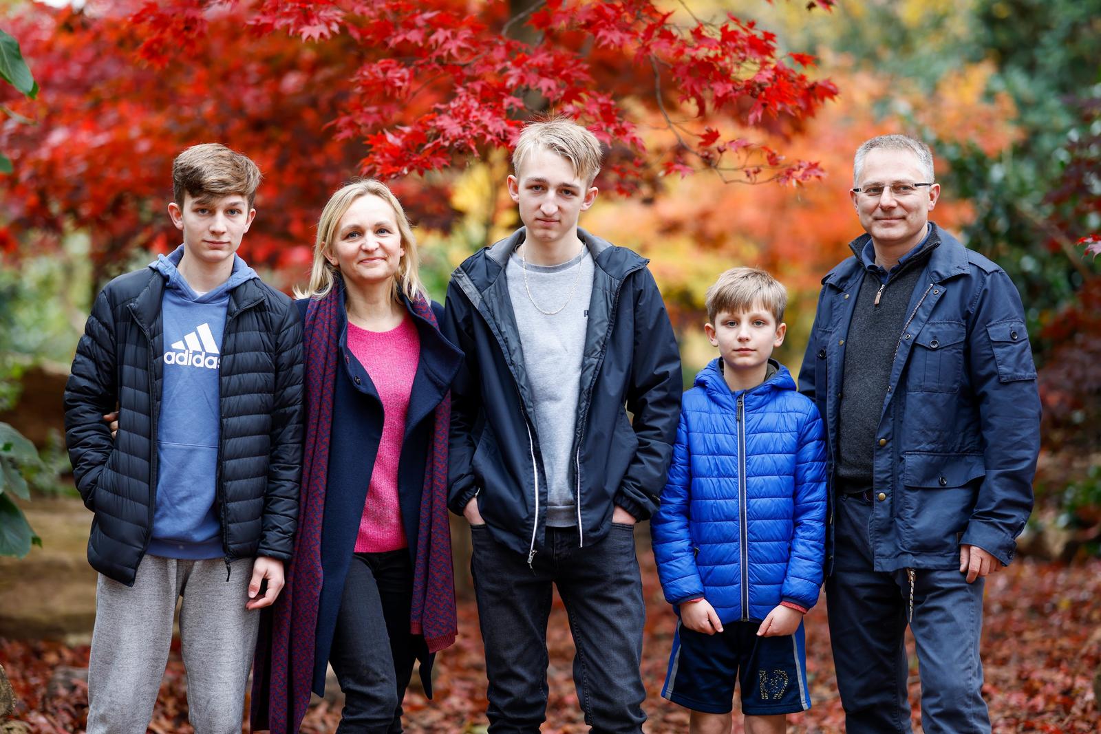 Family portrait autumn