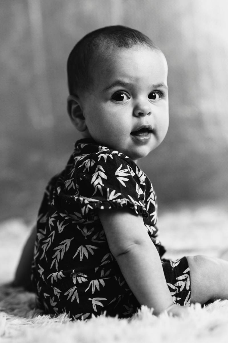 Baby black and white