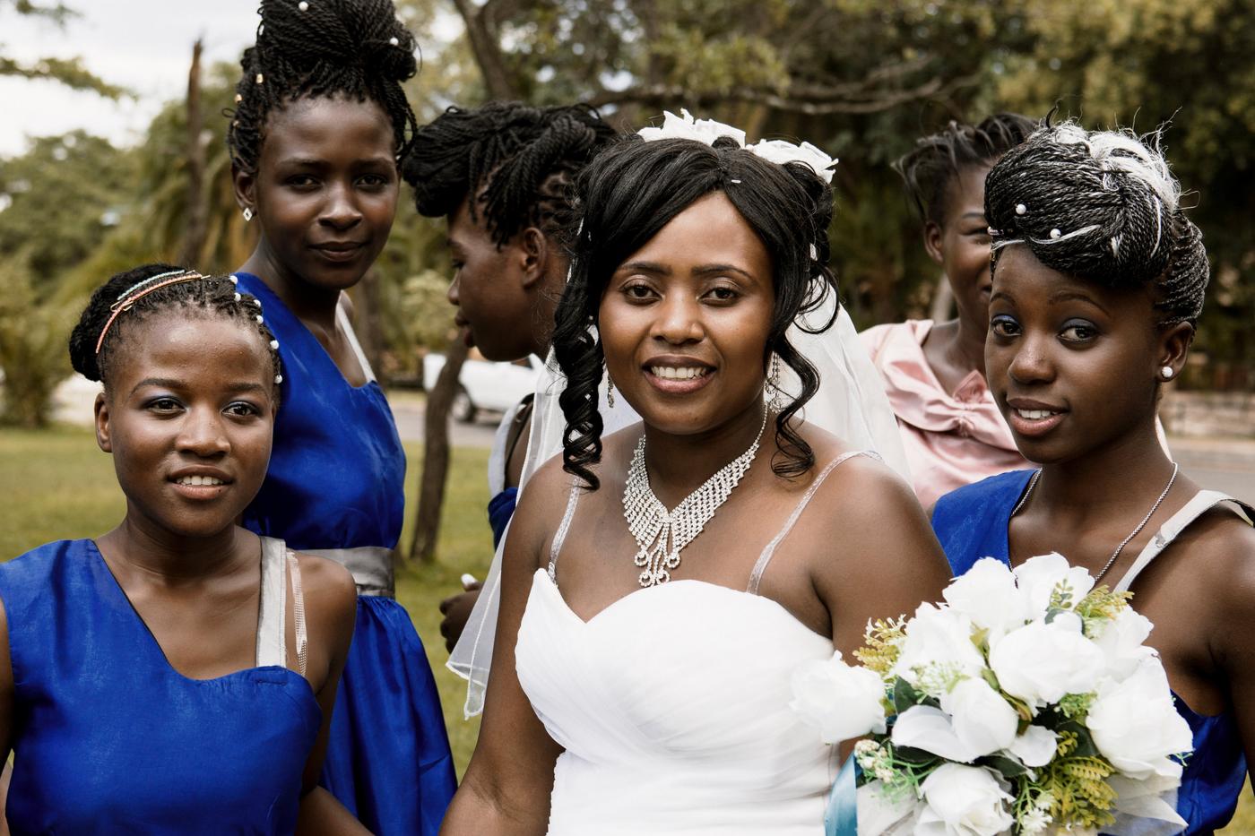 Bride with bridal party